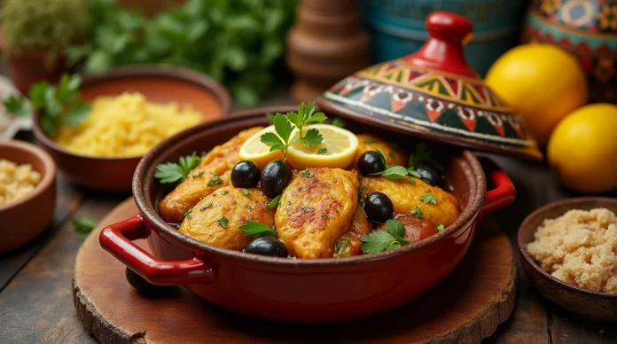 Recette Authentique de Tajine de Poulet au Citron